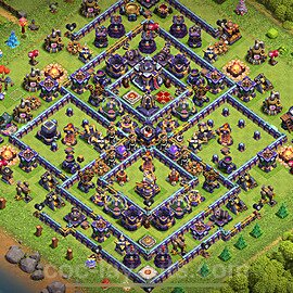 Anti Everything TH15 Base Plan with Link, Hybrid, Copy Town Hall 15 Design 2022, #5