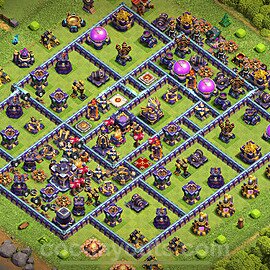 TH15 Anti 3 Stars Base Plan with Link, Anti Everything, Copy Town Hall 15 Base Design 2024, #52