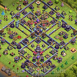 TH15 Anti 2 Stars Base Plan with Link, Legend League, Copy Town Hall 15 Base Design 2024, #54