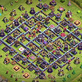 TH15 Anti 3 Stars Base Plan with Link, Anti Everything, Copy Town Hall 15 Base Design 2024, #56