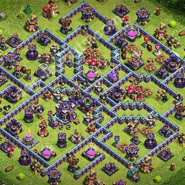 Diseño de aldea Anti Todo Ayuntamiento 15 Copiar - COC TH15 Perfecta Distribucion 2026 + Enlace - #60