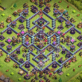 Diseño de aldea Anti 2 Estrellas Ayuntamiento 15 Copiar, Liga de Leyenda - COC TH15 Perfecta Distribucion 2026 + Enlace - #67