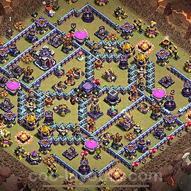 Die Anti 3 Sterne Base RH15 + Link, Anti Alles 2025 - COC Rathaus 15 Kopieren Base - #76