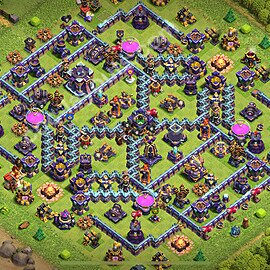 Diseño de aldea Anti 3 Estrellas Ayuntamiento 15 Copiar, Anti Todo - COC TH15 Perfecta Distribucion 2026 + Enlace - #76