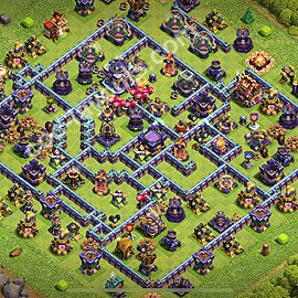 Municipio livello 15 Base + Link, Legend League - Miglior Disposizione Villaggio per Difesa COC 2025 TH15 - #80