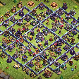 Diseño de aldea Impenetrable Ayuntamiento 15 Copiar - COC TH15 Perfecta Distribucion 2026 + Enlace - #88