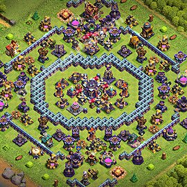 TH15 Trophy Base Plan with Link, Copy Town Hall 15 Base Design 2026, #96