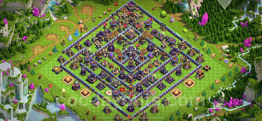 Anti Everything TH15 Base Plan with Link, Copy Town Hall 15 Design 2024, #10