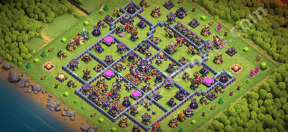 Ustawienie bazy do obrony TH15 z linkiem - Ratusz poziom 15 - COC 2026 - #100