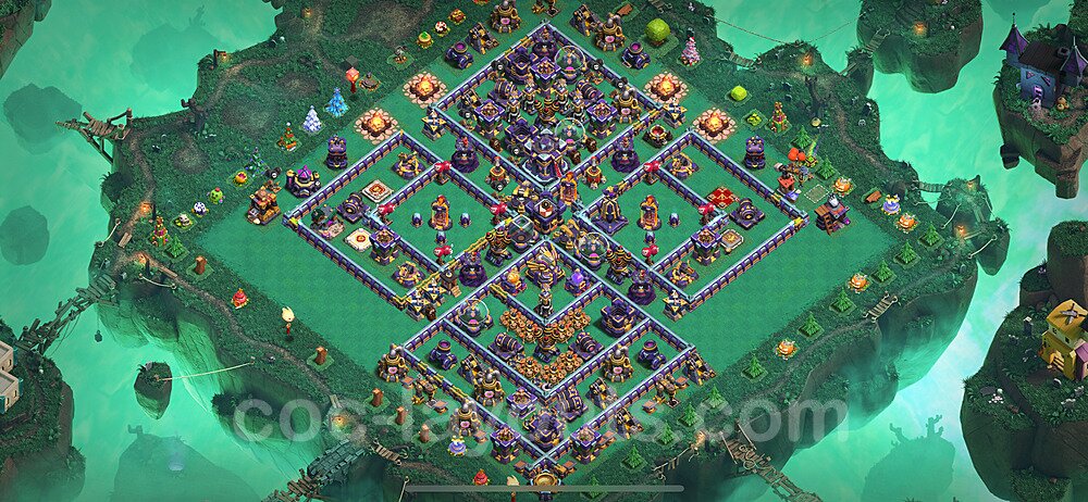 TH15 Trophy Base Plan with Link, Hybrid, Copy Town Hall 15 Base Design 2022, #11