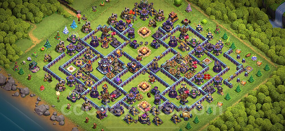 TH15 Trophy Base Plan with Link, Copy Town Hall 15 Base Design 2023, #23