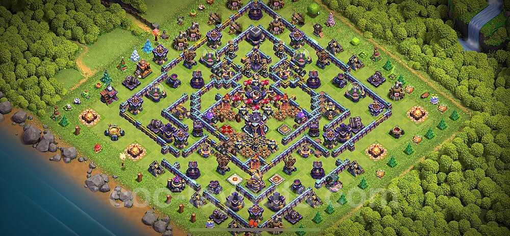 TH15 Trophy Base Plan with Link, Legend League, Copy Town Hall 15 Base Design 2023, #27