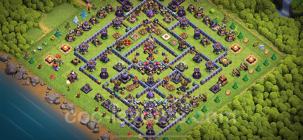 Anti Everything TH15 Base Plan with Link, Copy Town Hall 15 Design 2023, #38