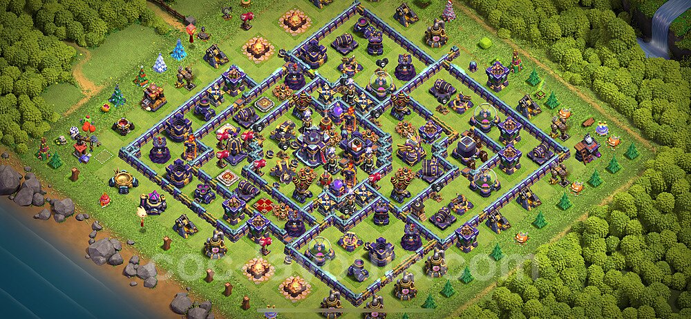 TH15 Anti 2 Stars Base Plan with Link, Legend League, Copy Town Hall 15 Base Design 2023, #41