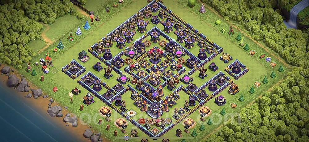 TH15 Anti 3 Stars Base Plan with Link, Anti Everything, Copy Town Hall 15 Base Design 2024, #53