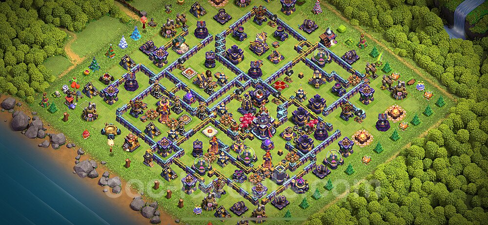 TH15 Anti 2 Stars Base Plan with Link, Anti Everything, Copy Town Hall 15 Base Design 2024, #55