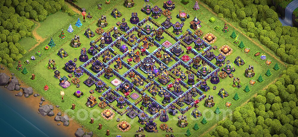 TH15 Anti 3 Stars Base Plan with Link, Anti Everything, Copy Town Hall 15 Base Design 2024, #56