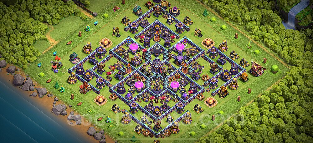 Die Anti 2 Sterne Base RH15 + Link 2025 - COC Rathaus 15 Kopieren Base - #65