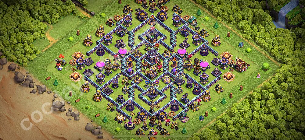 TH15 Anti 2 Stars Base Plan with Link, Legend League, Copy Town Hall 15 Base Design 2026, #67