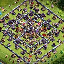Base plan TH15 (design / layout) with Link, Anti Everything, Hybrid for Farming 2022, #1