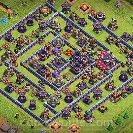 Base plan TH15 (design / layout) with Link, Anti Everything, Hybrid for Farming 2022, #12