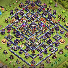 Diseño de aldea para farming Ayuntamiento 15 Copiar, Anti Aire / Electro Dragón - COC TH15 Perfecta Distribucion 2023 + Enlace - #14