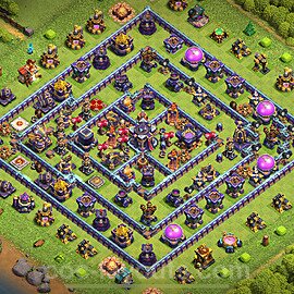 Base plan TH15 (design / layout) with Link, Anti Air / Electro Dragon for Farming 2024, #23