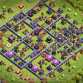 Base plan TH15 (design / layout) with Link, Legend League for Farming 2024, #24