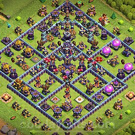 Diseño de aldea para farming Ayuntamiento 15 Copiar, Anti 2 Estrellas - COC TH15 Perfecta Distribucion 2024 + Enlace - #25