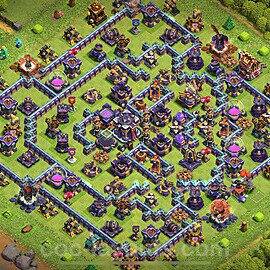 Diseño de aldea para farming Ayuntamiento 15 Copiar, Anti 2 Estrellas, Híbrido - COC TH15 Perfecta Distribucion 2025 + Enlace - #33