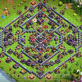 Diseño de aldea para farming Ayuntamiento 15 Copiar, Anti 3 Estrellas, Híbrido - COC TH15 Perfecta Distribucion 2023 + Enlace - #8