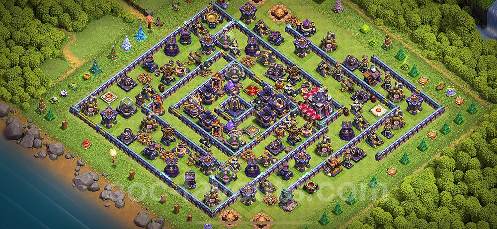 Base plan TH15 (design / layout) with Link, Anti Everything, Hybrid for Farming 2023, #12