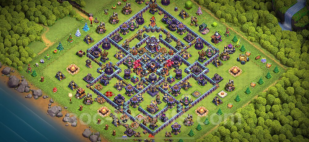 Base plan TH15 (design / layout) with Link, Anti 3 Stars, Hybrid for Farming 2024, #17