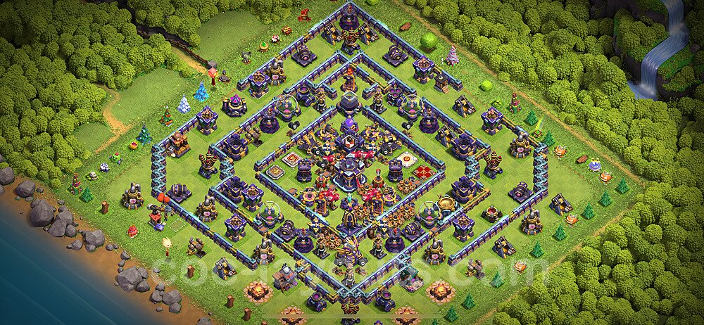 Base plan TH15 (design / layout) with Link, Anti 2 Stars for Farming 2023, #19