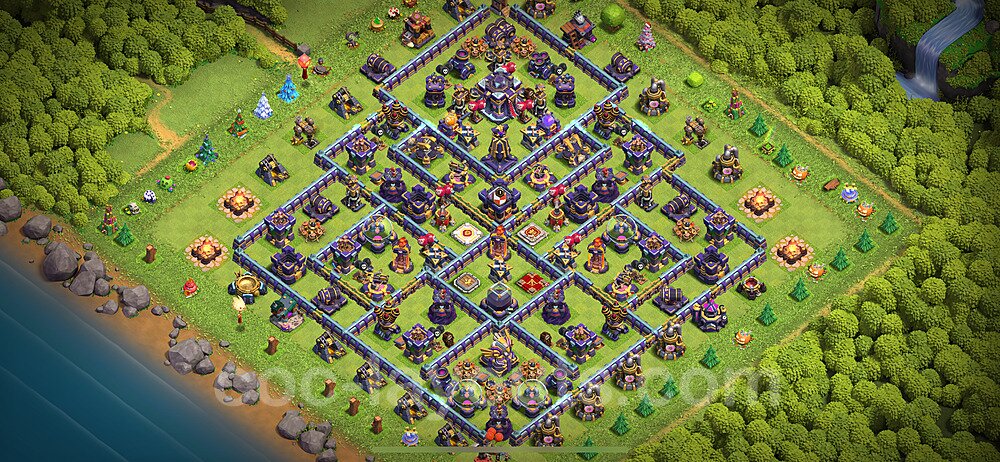 Base plan TH15 (design / layout) with Link, Anti Everything, Hybrid for Farming 2024, #20