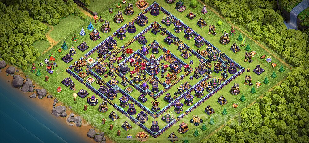 Base plan TH15 (design / layout) with Link, Anti Air / Electro Dragon for Farming 2024, #23