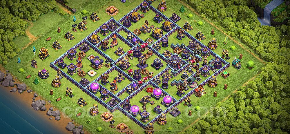 Gute Base für Farm RH15 + Link, Legend League 2024 - COC Rathaus 15 - #24