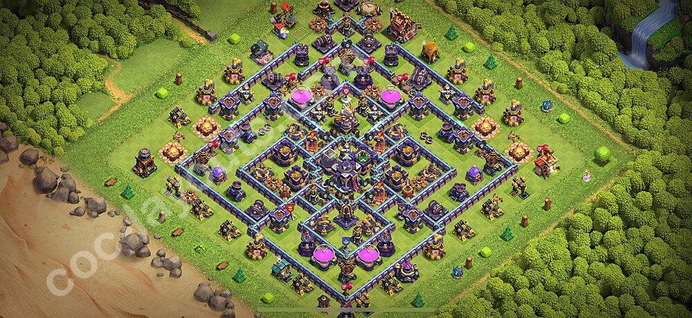 Diseño de aldea para farming Ayuntamiento 15 Copiar, Anti 2 Estrellas - COC TH15 Perfecta Distribucion 2026 + Enlace - #29