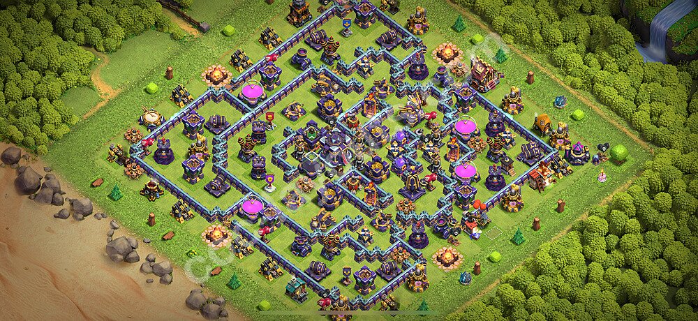 Farming Base Village HDV 15 + Lien (Link), Anti 2 étoiles, Hybride 2026 - Hôtel de Ville 15 Base Copier - #33