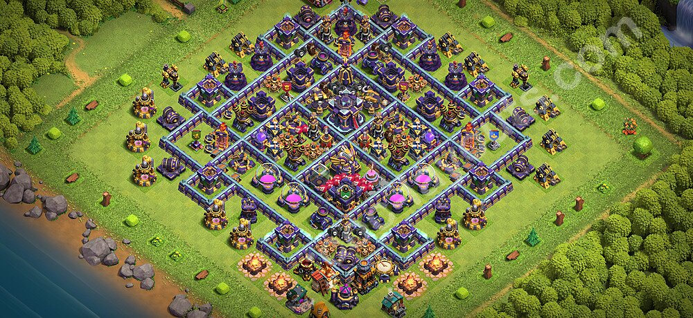 Diseño de aldea para farming Ayuntamiento 15 Copiar, Anti 3 Estrellas, Anti Todo - COC TH15 Perfecta Distribucion 2026 + Enlace - #38