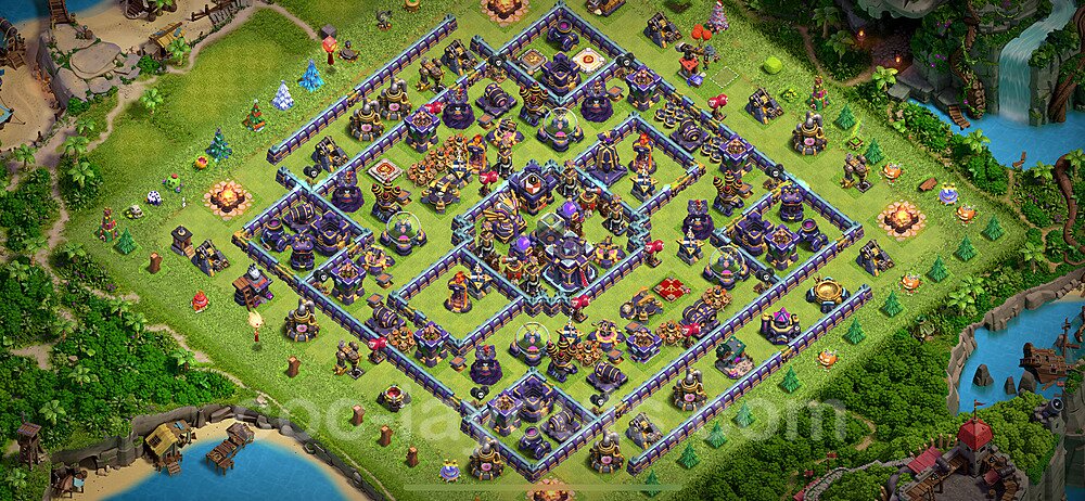 Base plan TH15 (design / layout) with Link, Anti 3 Stars, Hybrid for Farming 2022, #5