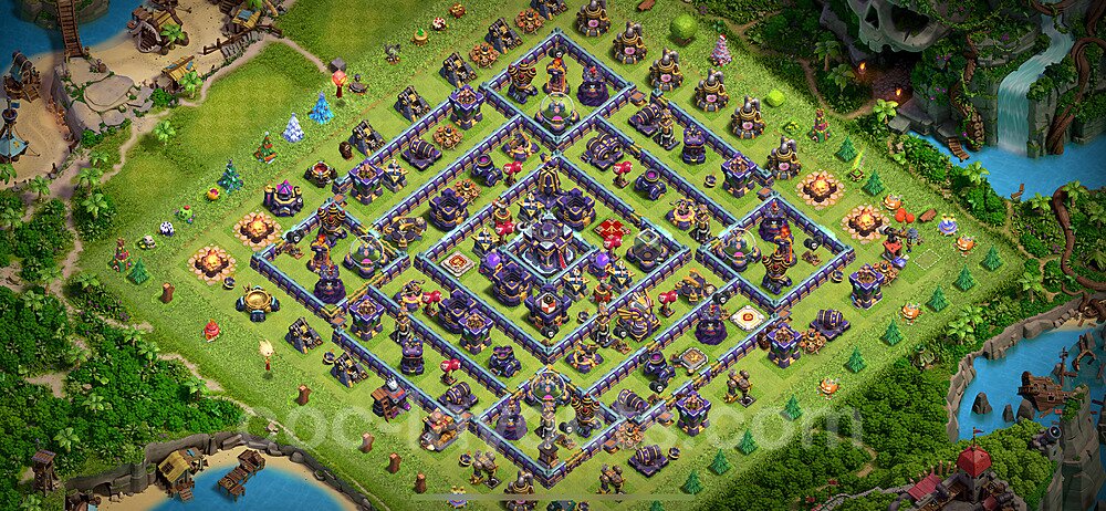 Base plan TH15 (design / layout) with Link, Anti 3 Stars, Hybrid for Farming 2024, #6