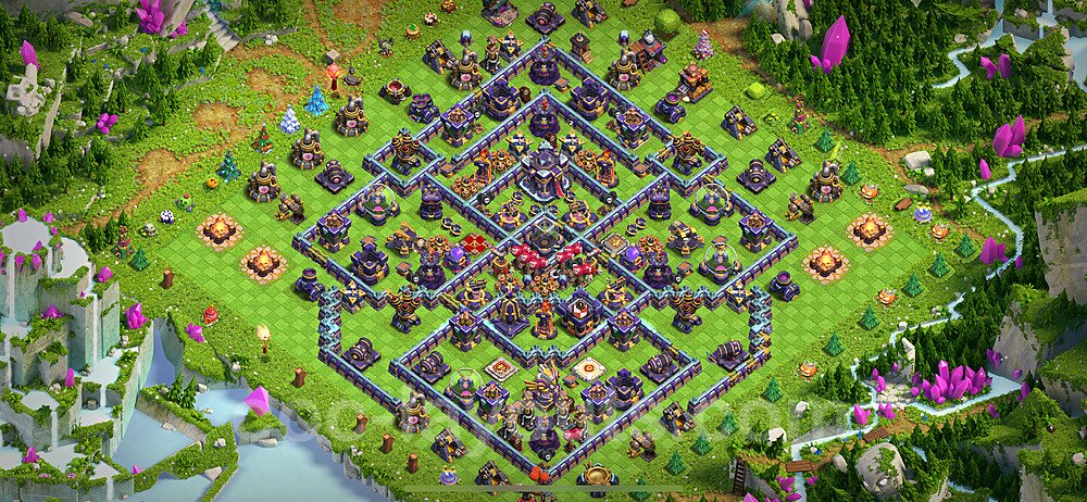 Base plan TH15 (design / layout) with Link, Anti 3 Stars, Hybrid for Farming 2023, #9