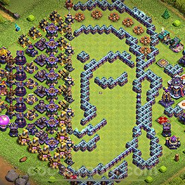 Troll Funny Diseño de aldea Ayuntamiento 15 Copiar - COC TH15 Perfecta Art Distribucion 2024 + Enlace - #22