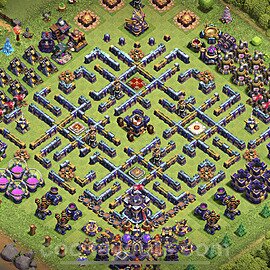 TH15 Funny Troll Base Plan with Link, Copy Town Hall 15 Art Design 2023, #23