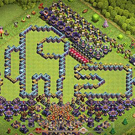 TH15 Funny Troll Base Plan with Link, Copy Town Hall 15 Art Design 2023, #24