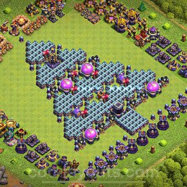 Ustawienie baza Troll Funny TH15 z linkiem - Ratusz poziom 15 - COC 2024 - #28