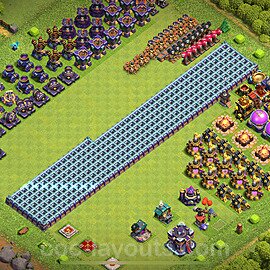 Municipio livello 15 Troll Funny Base + Link - Miglior Art Disposizione Villaggio COC 2024 TH15 - #31