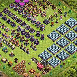Troll Funny Diseño de aldea Ayuntamiento 15 Copiar - COC TH15 Perfecta Art Distribucion 2026 + Enlace - #33