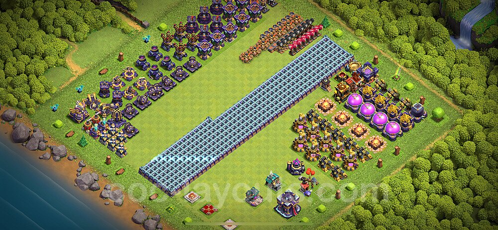 Municipio livello 15 Troll Funny Base + Link - Miglior Art Disposizione Villaggio COC 2024 TH15 - #31